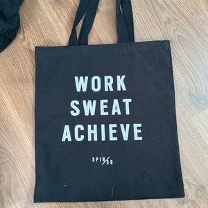 Canvas bag and ball hat- Spinco logo